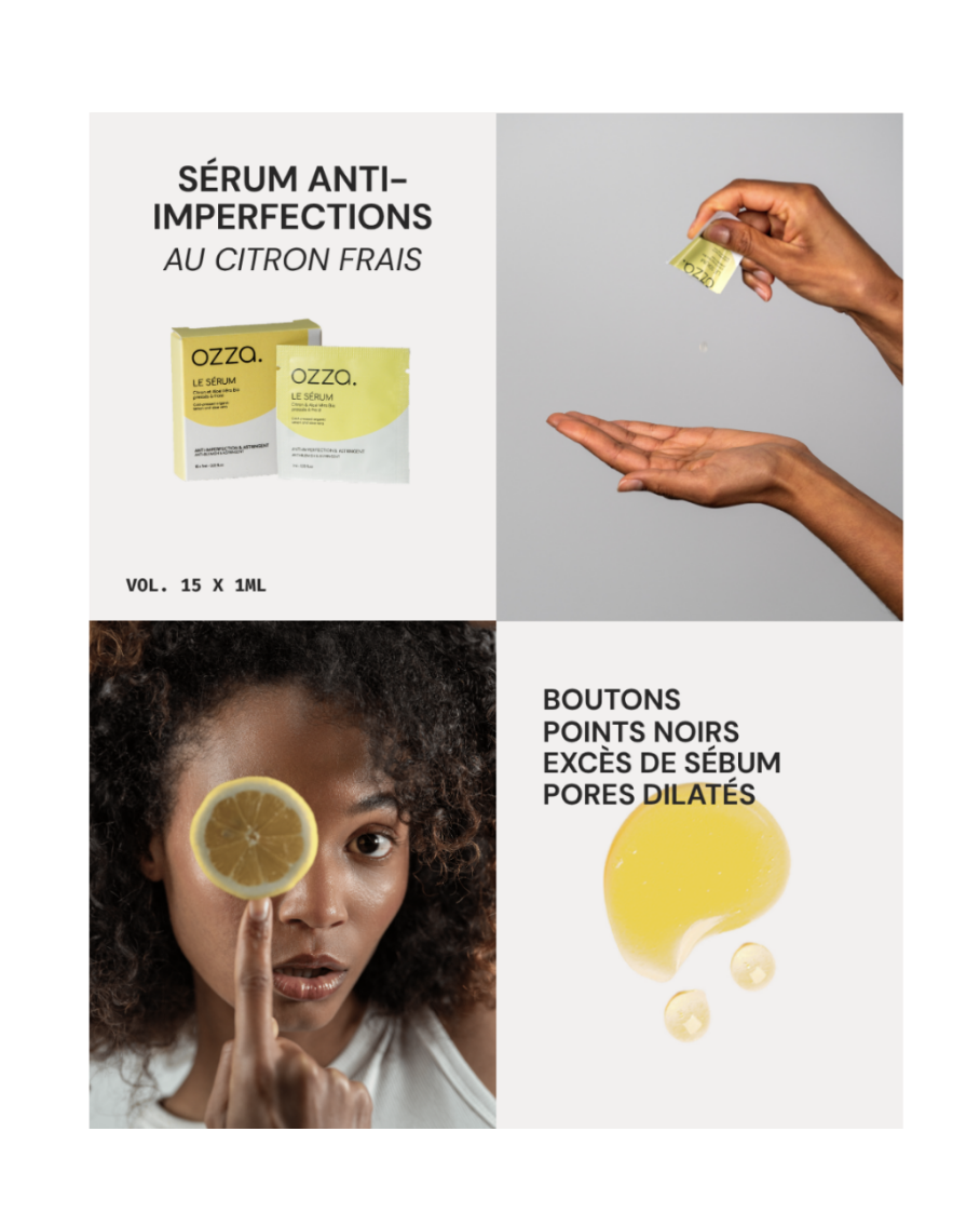 Sérum anti-imperfections au citron frais